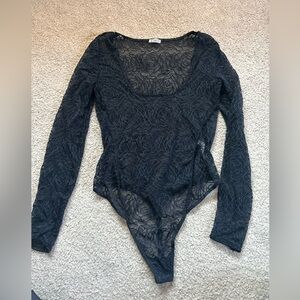 Intimately free people rose crochet bodysuit